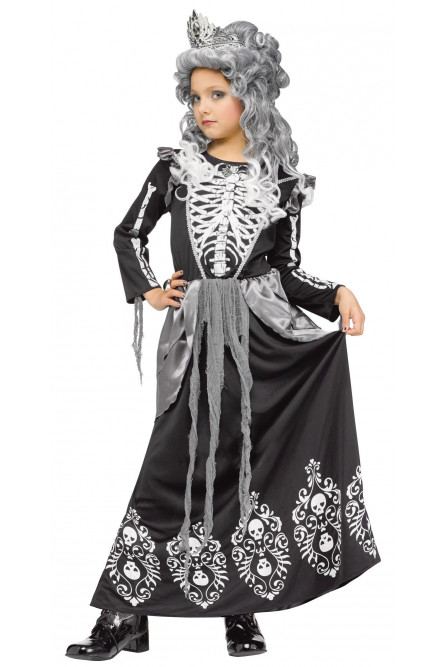 Детский костюм Королевы скелетов
