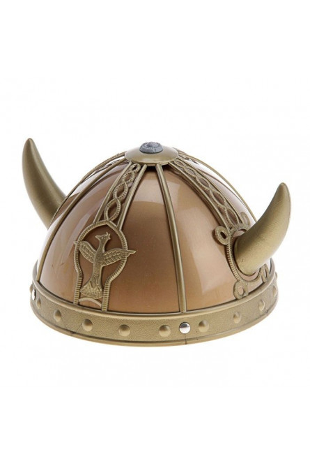Золотой шлем с рогами