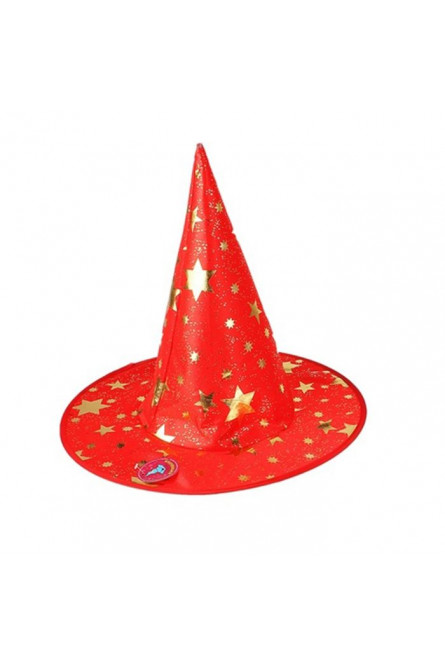 Красная шляпа со звездами