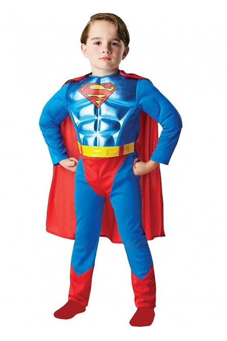 Детский костюм Супермена с мышцами