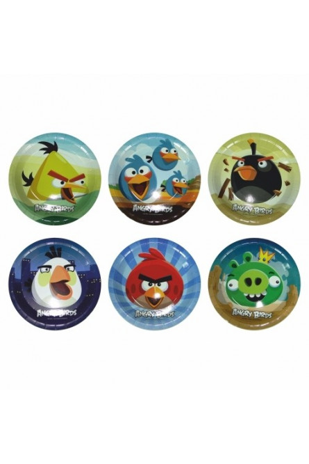 Бумажные тарелки Angry Birds
