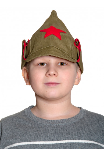 Детская военная шапка Буденовка