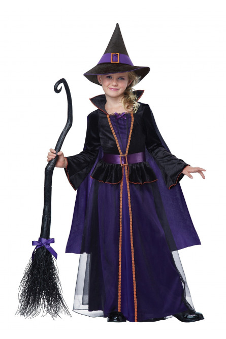 Детский костюм изысканной ведьмочки