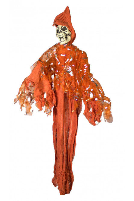 Подвесная декорация Скелет оранжевый