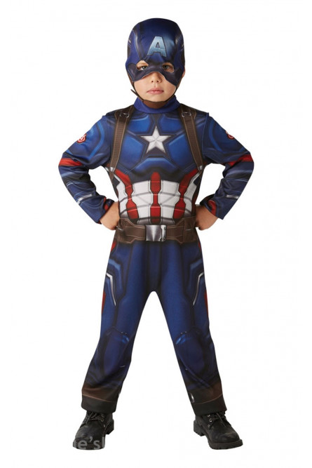 Детский классический костюм Капитана Америка