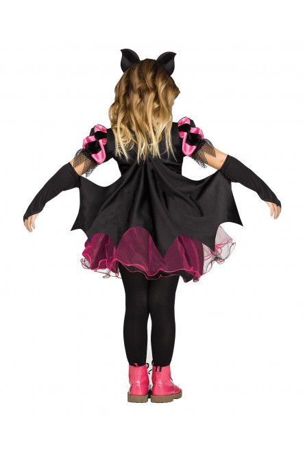 Черно-розовый костюм летучей мыши