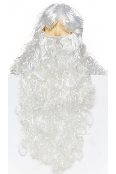 Парик и борода Деда Мороза Делюкс