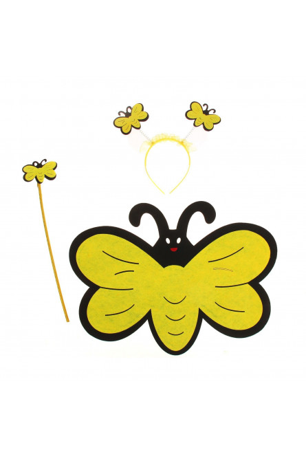 Карнавальный набор Желтая бабочка