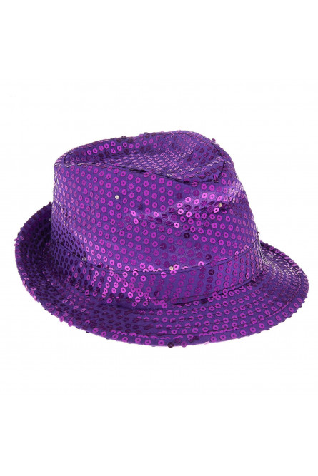 Световая фиолетовая шляпа