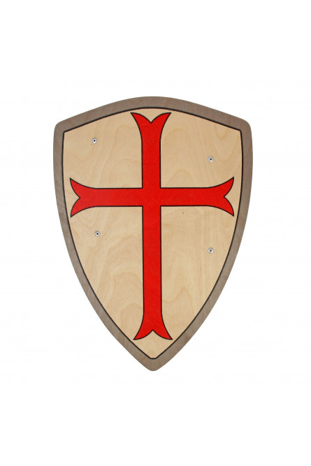 Деревянный щит Крест Тамплиера