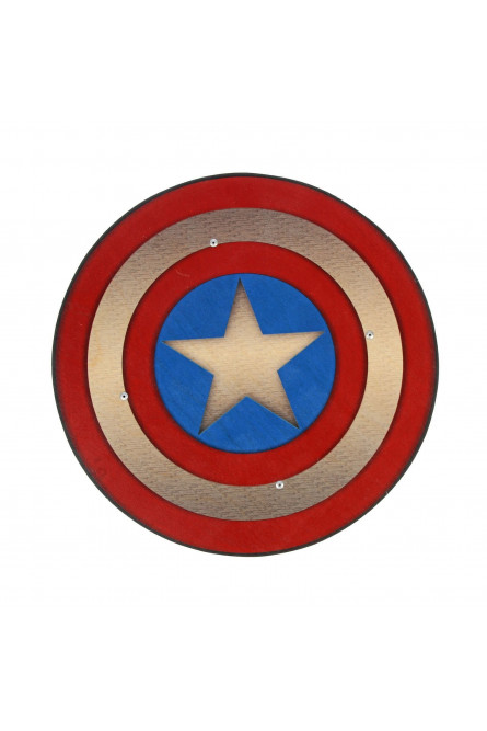 Деревянный щит Капитана Америка