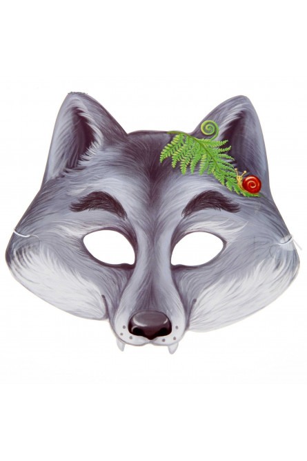 Картонная маска Серый волк