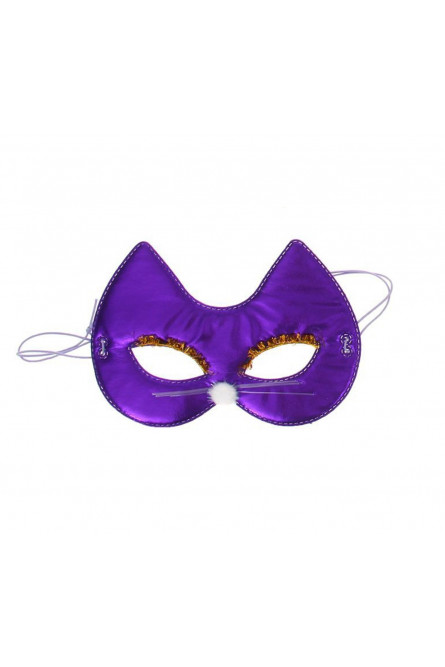 Фиолетовая маска на глаза Кошечка