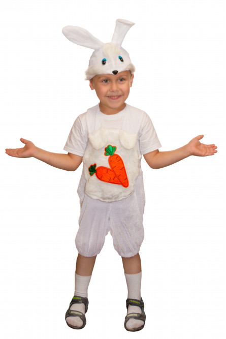 Костюм Белого зайчика с морковкой