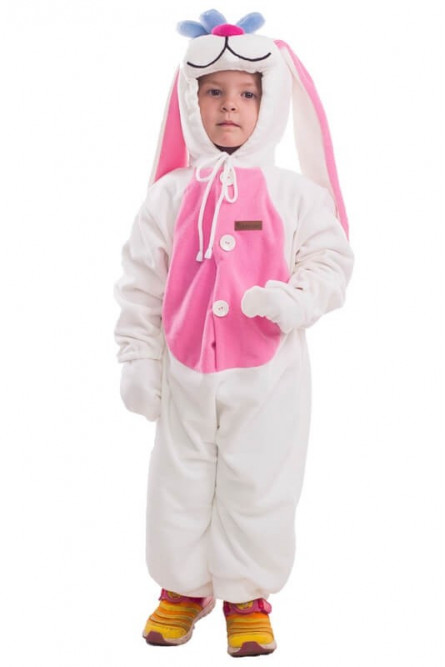 Детская пижама-кигуруми Белый заяц
