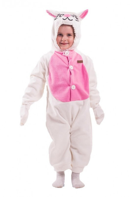 Детская пижама-кигуруми Белая Кошечка