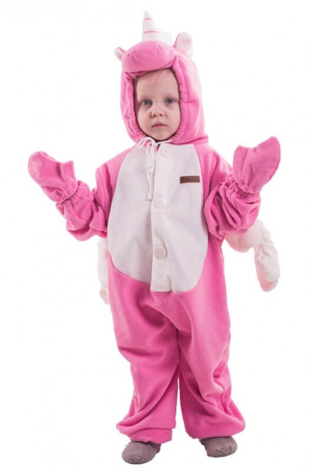 Детская пижама-кигуруми Розовый Единорог