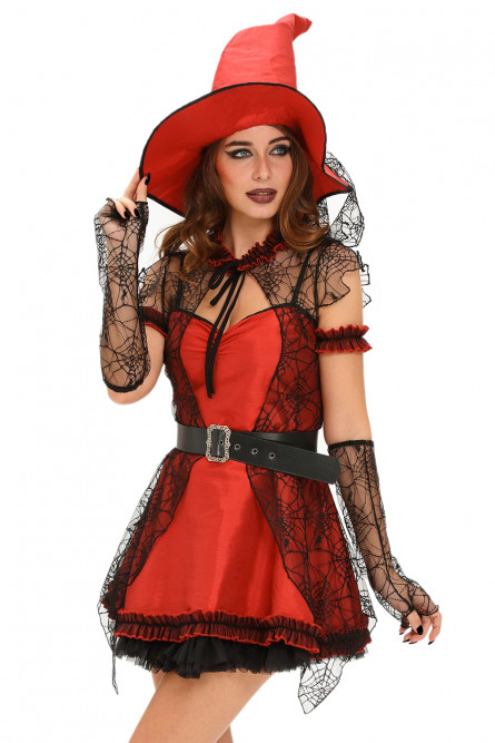 Красный костюм ведьмочки
