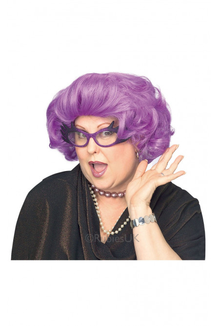 Фиолетовый парик дамочки