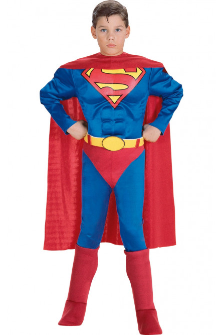 Костюм Супермена с мышцами детский