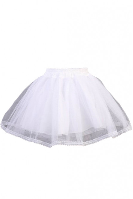 Белая юбка трехслойная