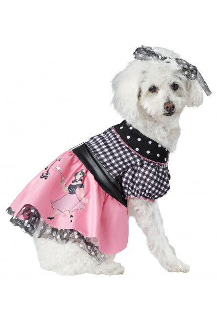 Розовое платье для собаки