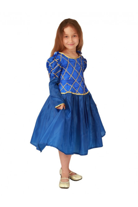 Детский костюм синей принцессы