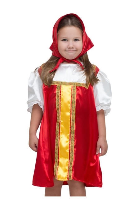 Детский русский плясовой красный костюм