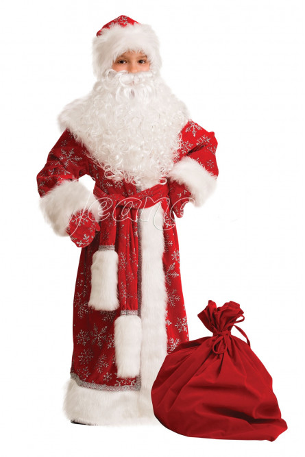 Детский костюм Дед Мороз Велюровый