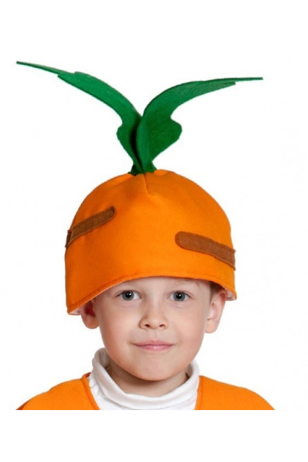 Детская шапка Морковка