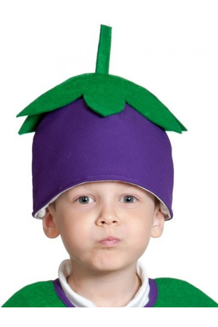 Детская шапка Баклажан