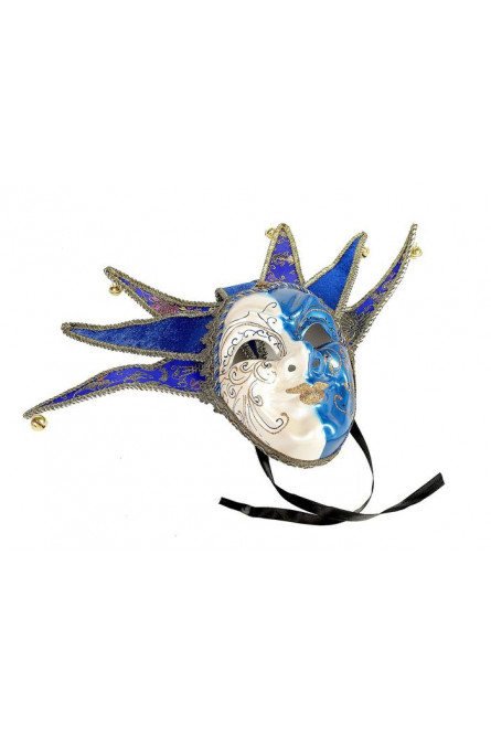 Сине-белая Венецианская маска