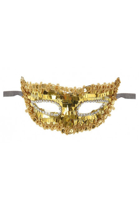 Золотая блестящая маска
