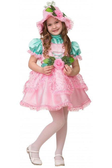 Детский костюм Дюймовочка в розовом