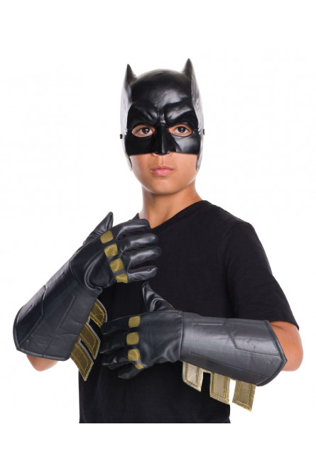Детские черные перчатки Бэтмена