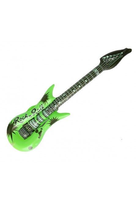Зеленая надувная гитара