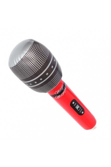 Надувной красный микрофон