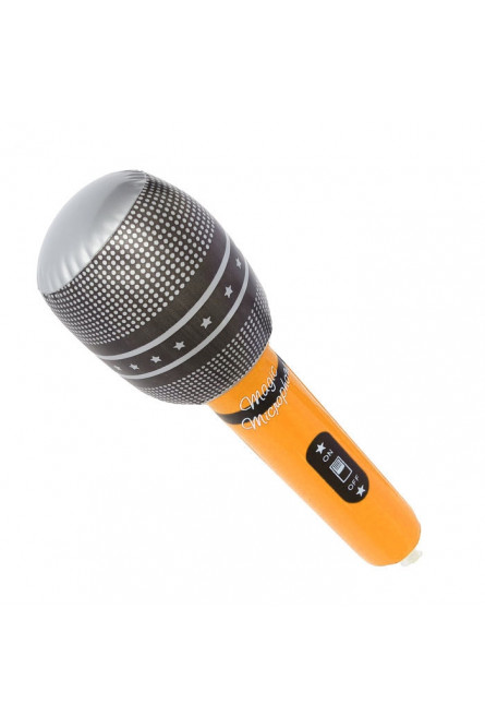 Надувной оранжевый микрофон