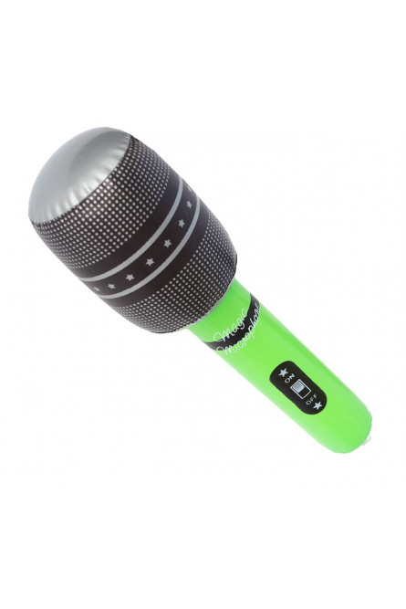 Надувной зеленый микрофон