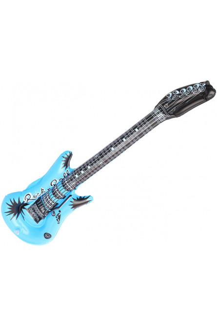 Синяя надувная детская гитара