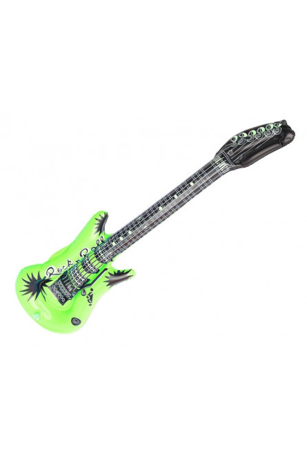 Зеленая надувная детская гитара