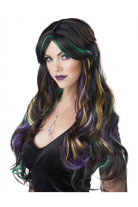 Разноцветный парик ведьмы