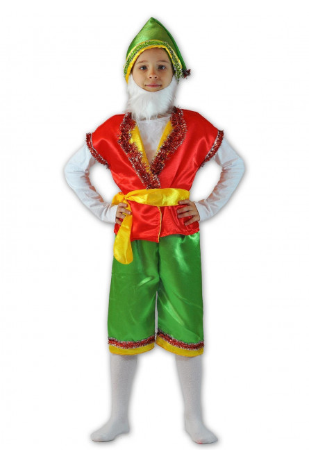 Детский костюм Гномика с мишурой