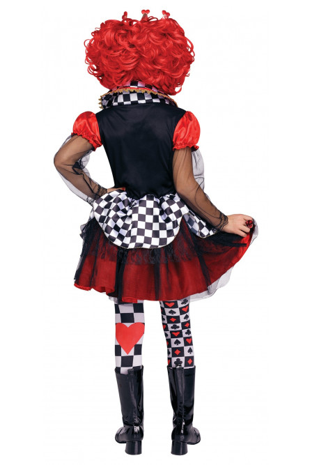 Детский костюм Карточной королевы сердец