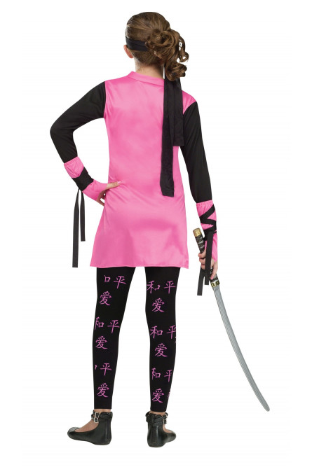 Детский костюм розово-черной Ниндзя