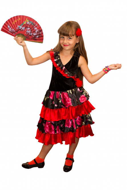 Детский костюм испанской девочки