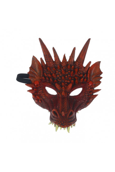 Карнавальная маска красный Дракон