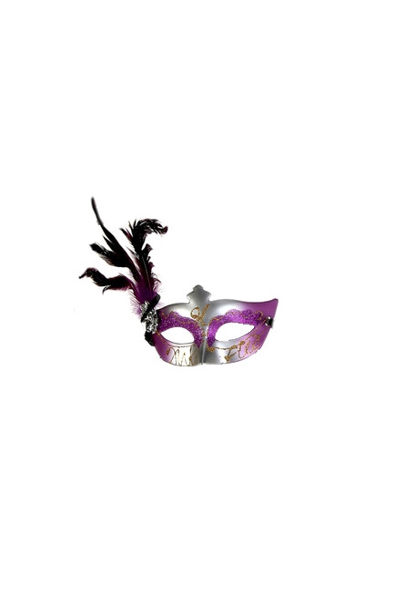 Серебристо-фиолетовая маска