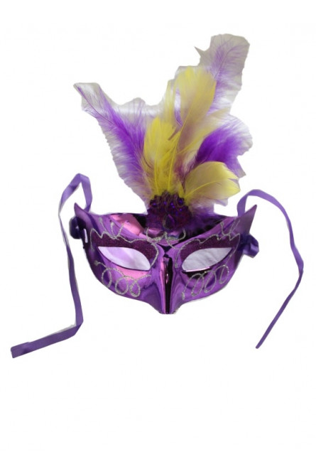 Карнавальная маска Причуда фиолетовая