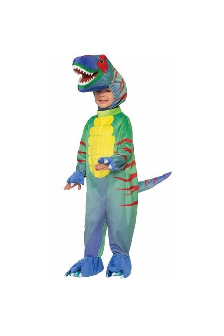 Детский костюм зеленого динозавра
